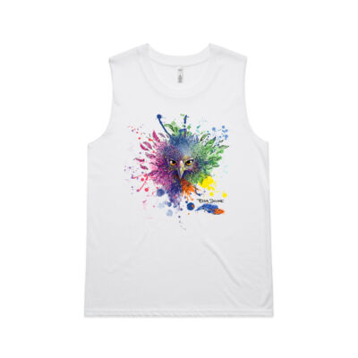 WILD Eagle White Tank Womens Thumbnail