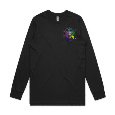 Long Sleeve Coloured Eagle Black Thumbnail