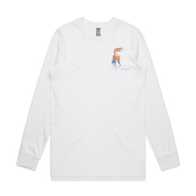Long Sleeve Face - White Thumbnail